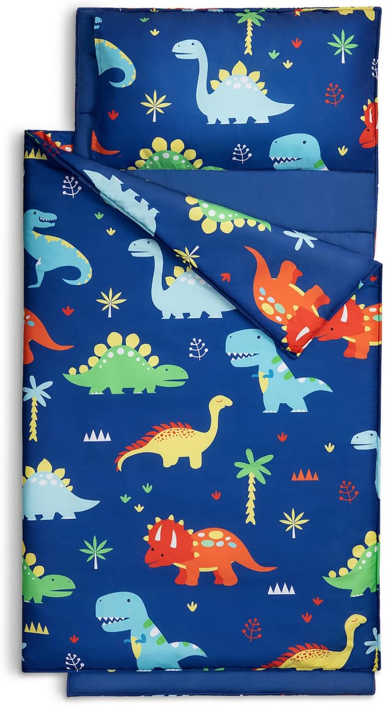 Cokouchyi Extra Large Toddler Nap mat by , Toddler Sleeping Bag with Removable Pillow, Measures 53 x 21 x 1.5 Inches, Sleeping Mat, Ideal for Daycare and Preschool Kindergarten - Image 1